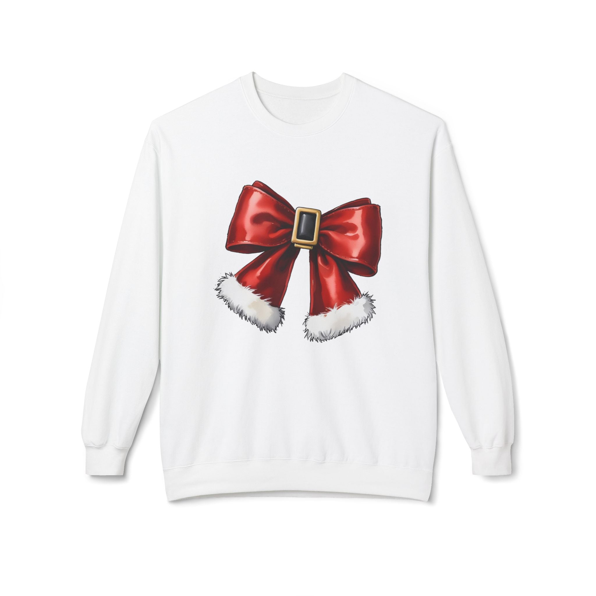 Festive Red Bow Sweatshirt